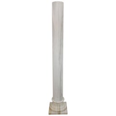 'ATHENA' Large Column / Pillar White Carrara Marble by Element & Co.