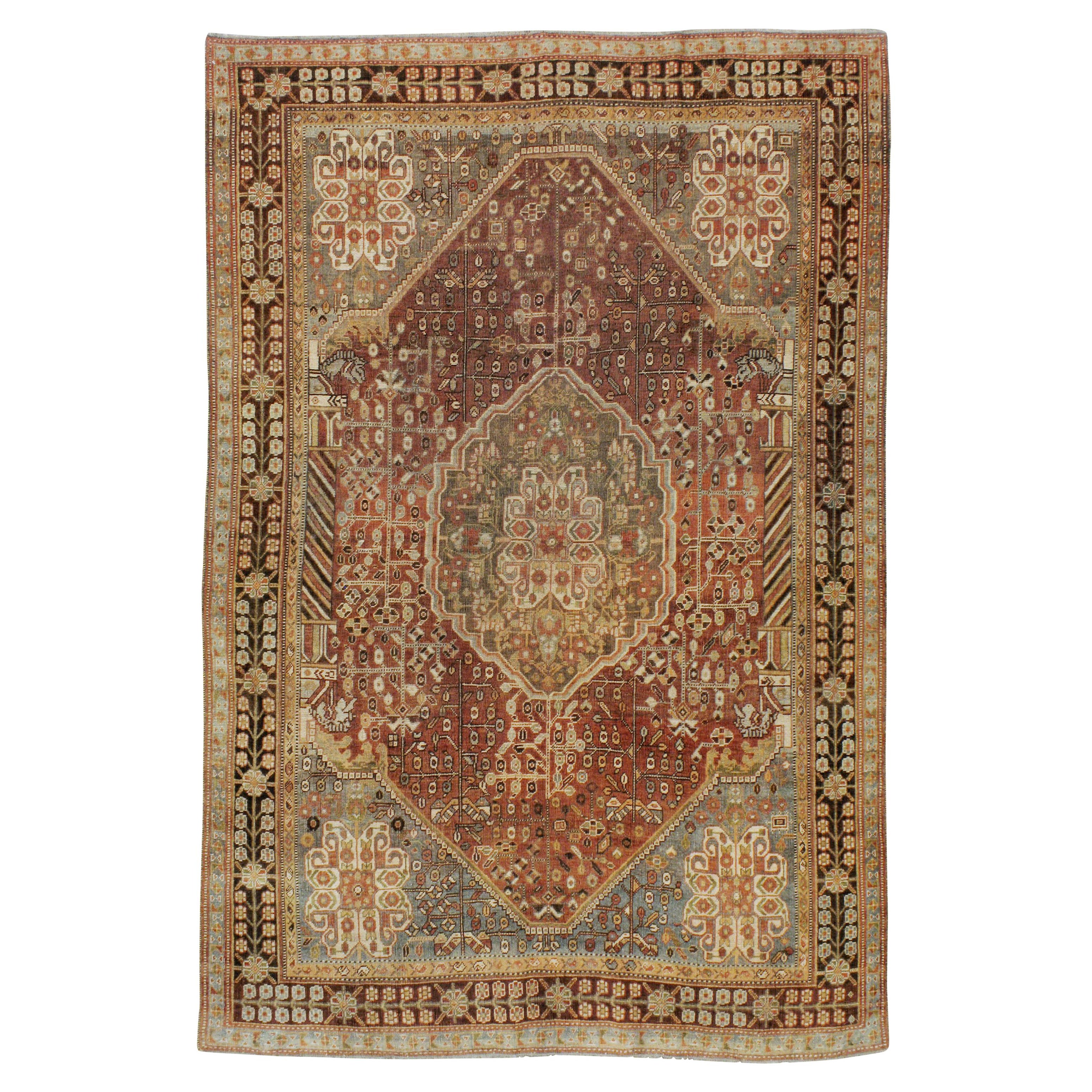 Vintage Persian Shiraz Rug