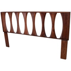 Mid-Century Modern Walnut Headboard by Prelude