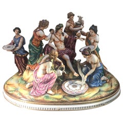 Magnificent Italian Hand Painted Porcelain Figure