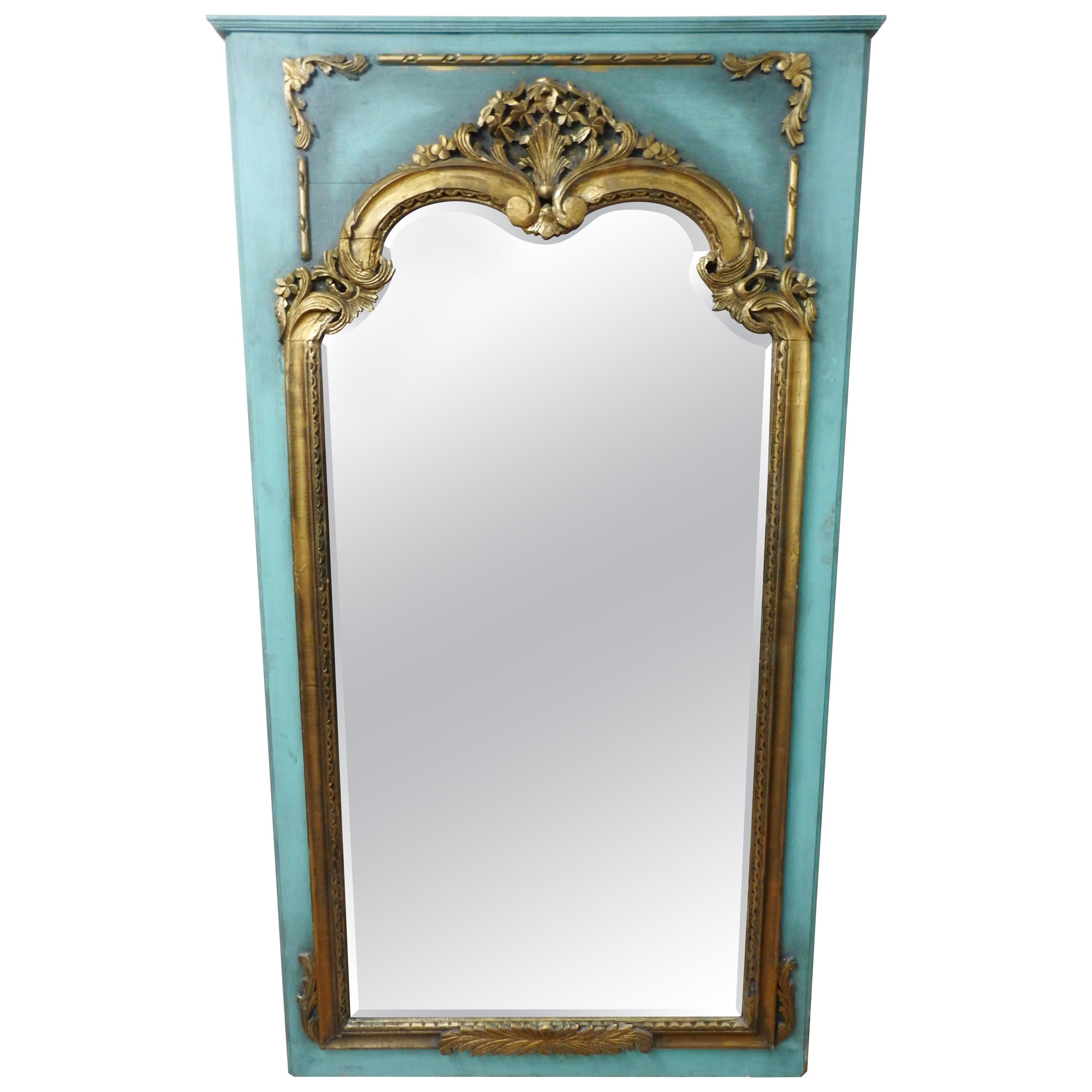 French Trumeau Style Mirror