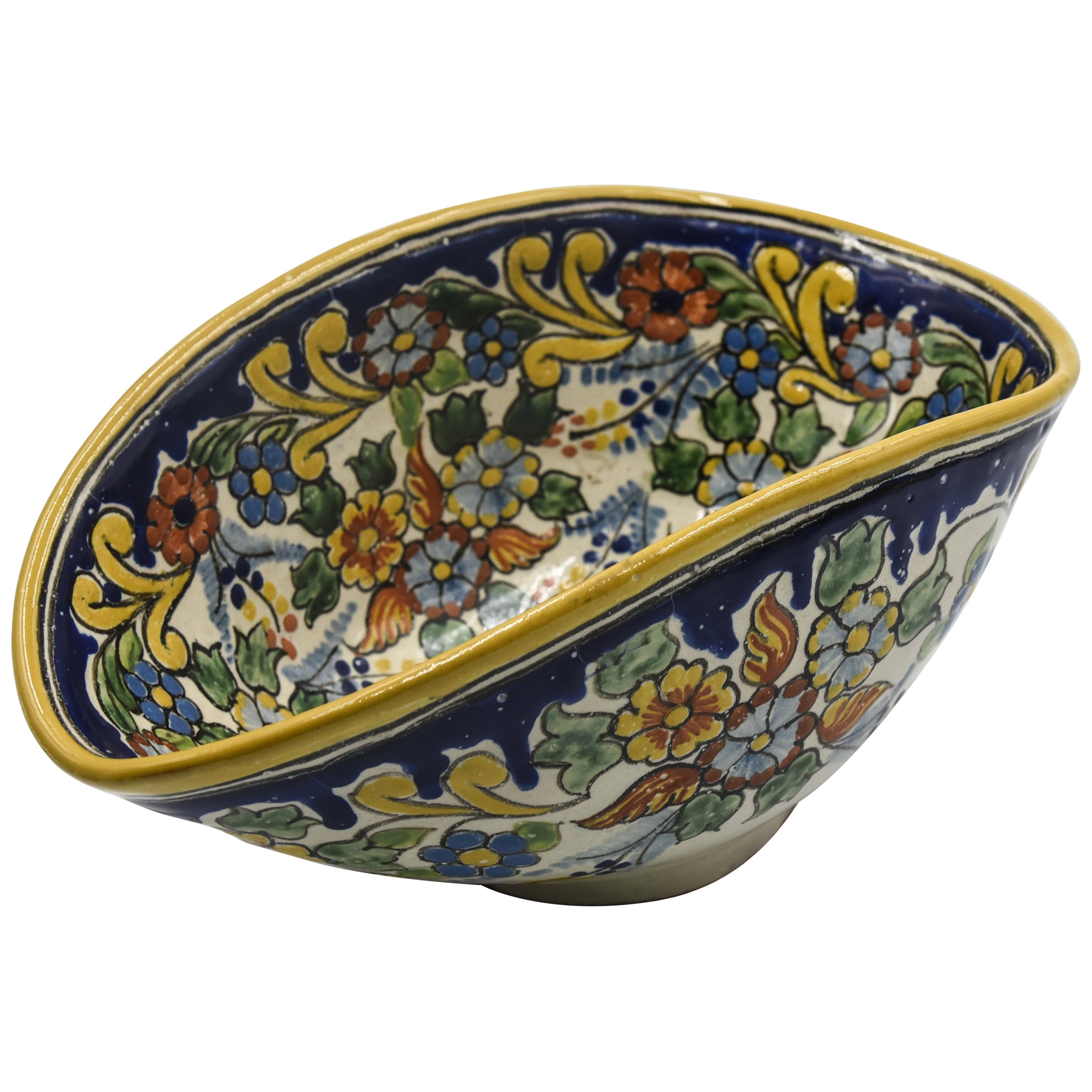 Modern Mexican Decorative Bowl from Texcoco Tripod Base For Sale at 1stDibs