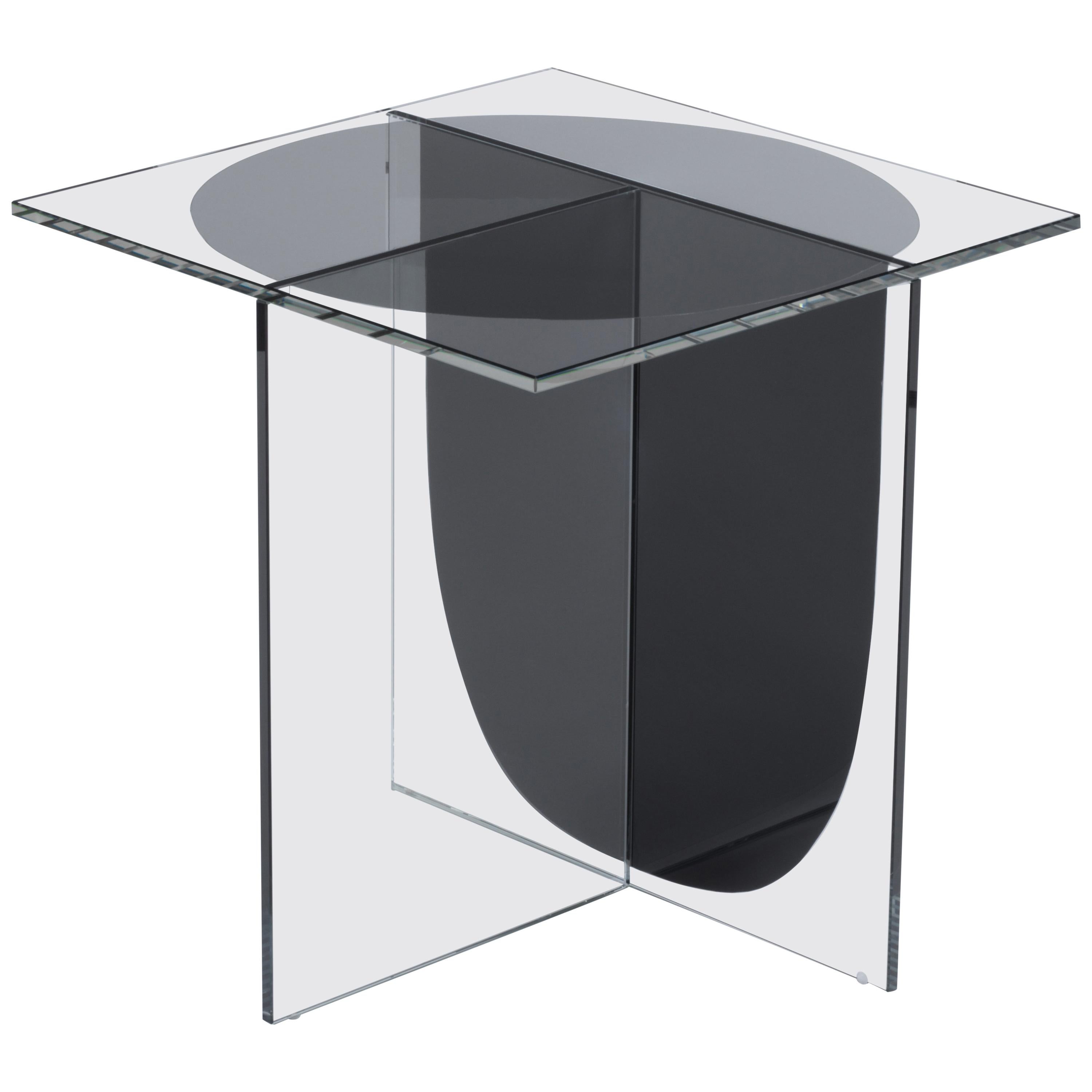 Glass Bipolar Coffee Table by OS And OOS
