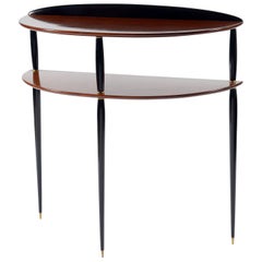 Mid-Century Modern Demilune-Tische