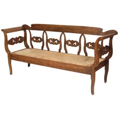 Antique Continental Neoclassical Bench