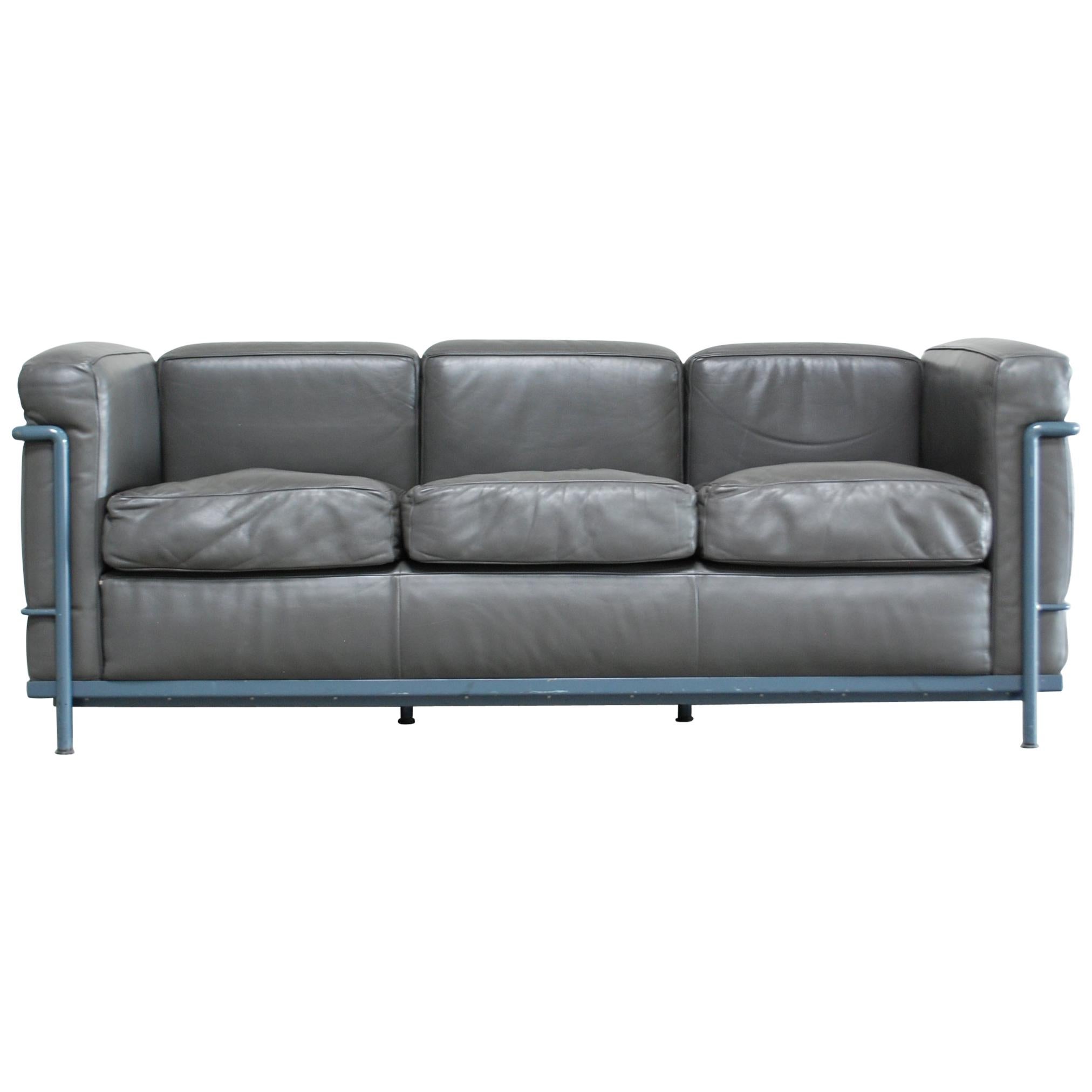 Le Corbusier LC2 Leather Sofa by Cassina
