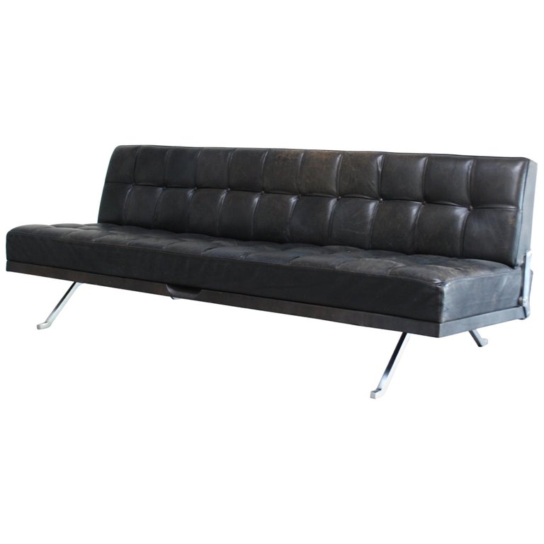 Johannes Spalt Daybed Leather Sofa Constanze by Wittmann at 1stDibs