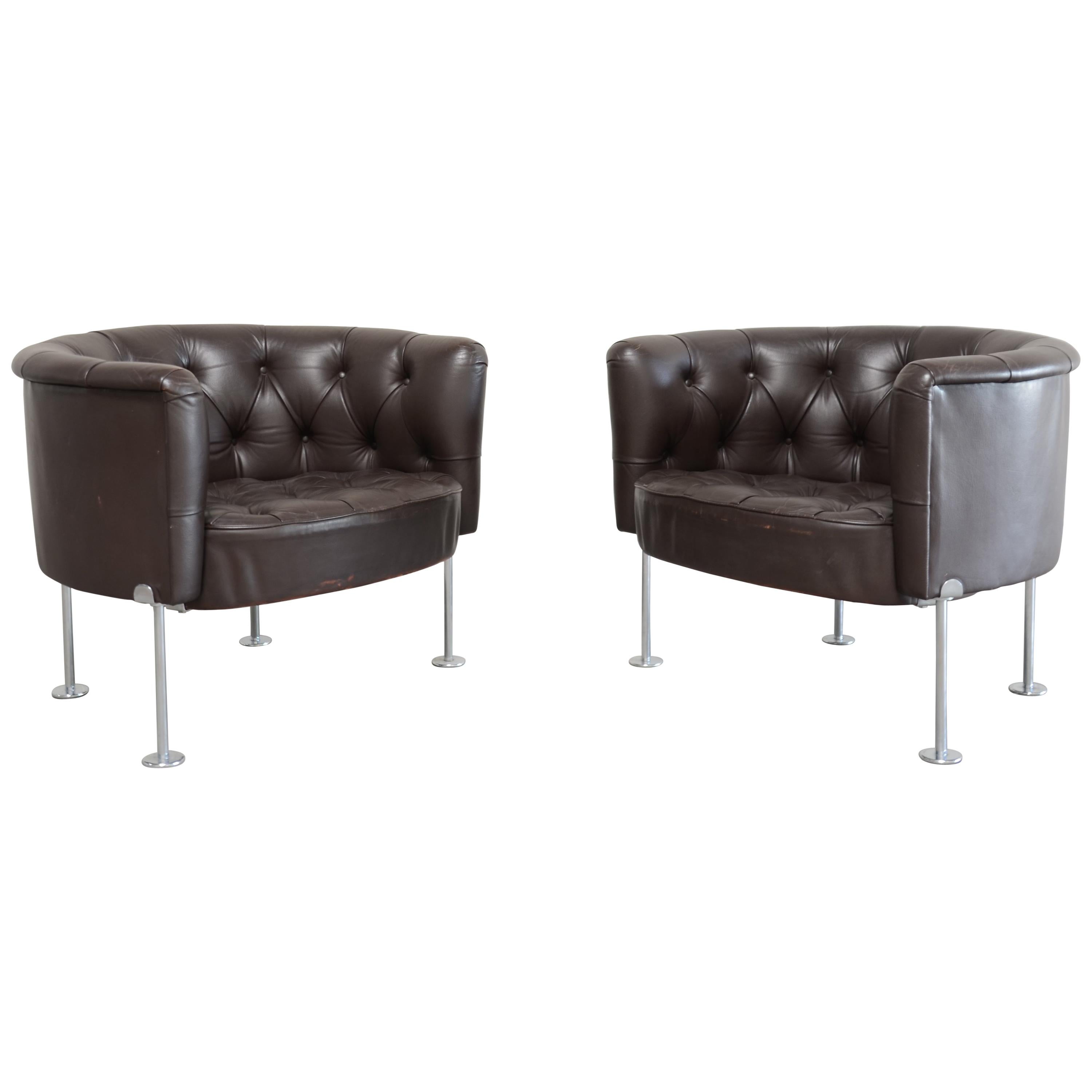 Robert Haussmann RH 310 Armchairs by De Sede