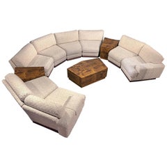 Thomasville Sectional Sofa With Built In End Tables At 1stdibs Windsor Sectional Sofa Couch And End Tables Set Milo Baughman Style 11 Piece