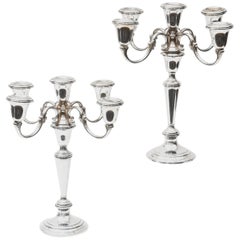 Pair of Gorham Sterling Candelabra, 4-Arm Tall and Also Convertible