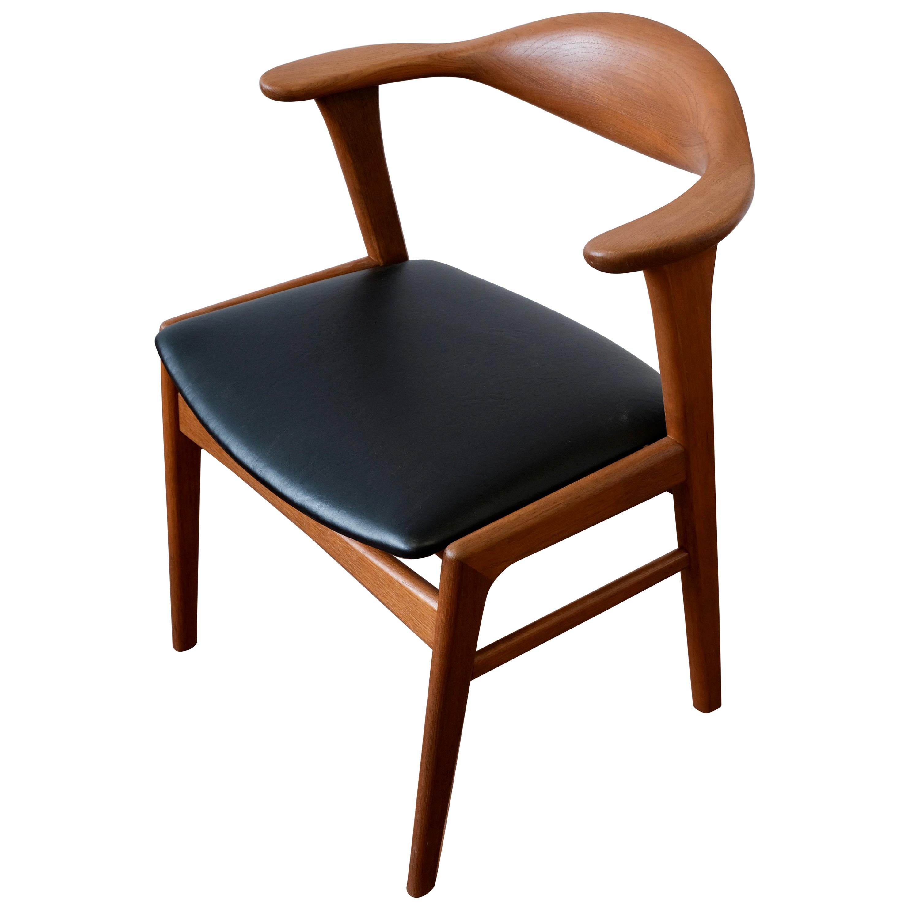 Erik Kirkegaard Model 49B Chair in Teak by Hong Stolfabrik For Sale
