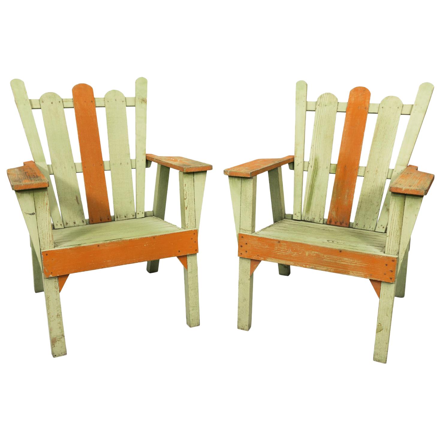 1940s Adirondack Lounge Chairs