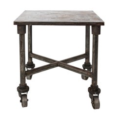 Early 20th Century Industrial Side Table