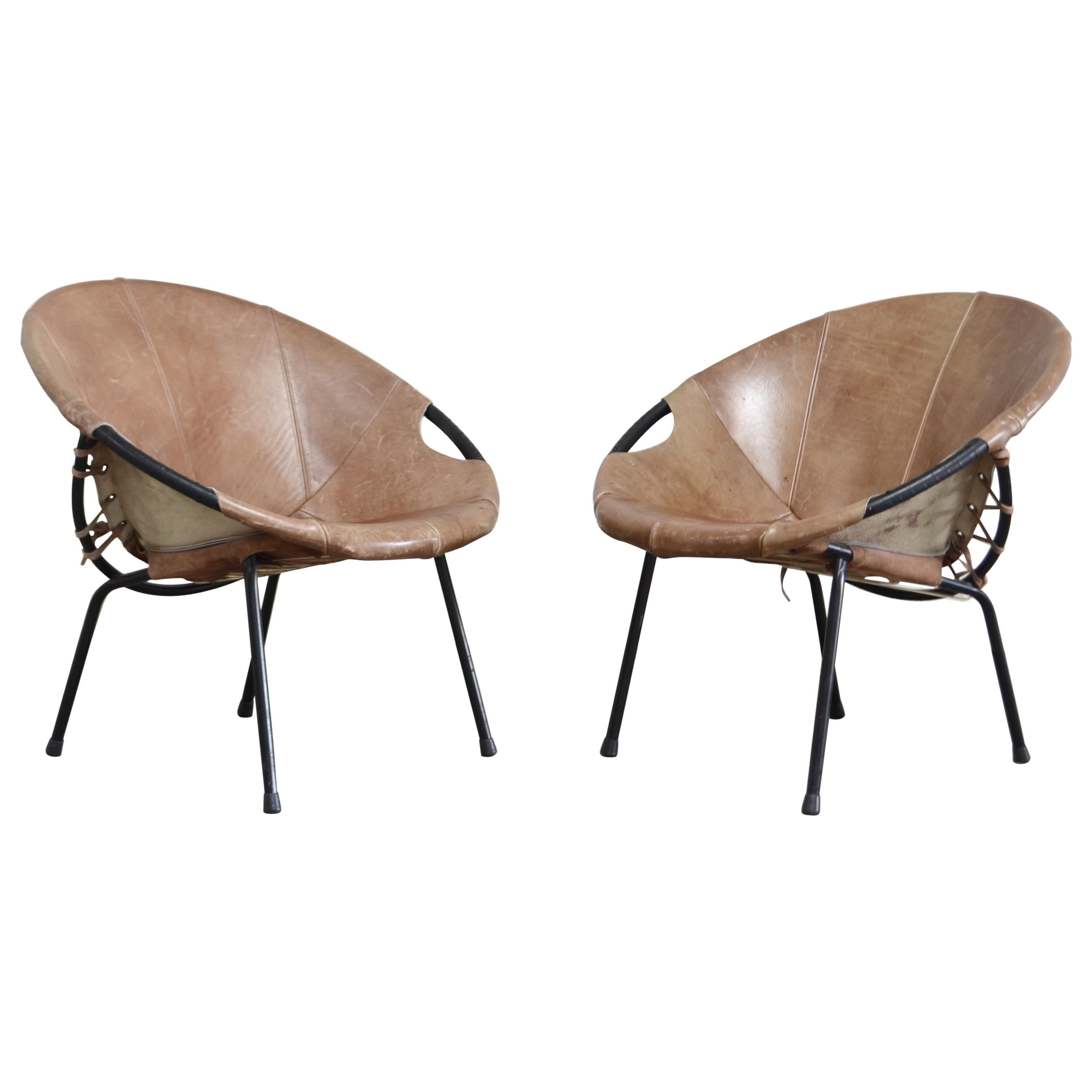 Lusch + Co Balloon Cocktail Leather brown Chair