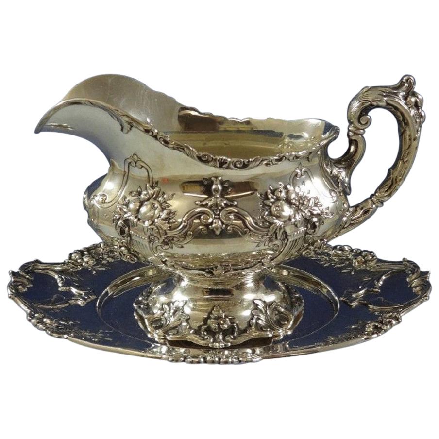 Francis I by Reed & Barton Sterling Silver Gravy Boat with Underplate For Sale