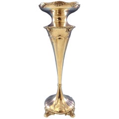 Chrysantheme von Tiffany & Co. Vase aus Sterlingsilber 13"" hoch