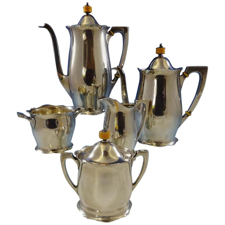 Prelude by International Sterling Silver Tea Set 5-Piece For Sale at ...