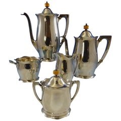 Antique by Wallace Sterling Silver Tea Set 5-Piece