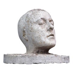 Vintage Plaster Head Statue, circa 1940