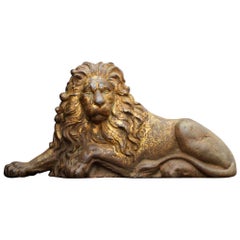 Lion Door Stop, circa 1880