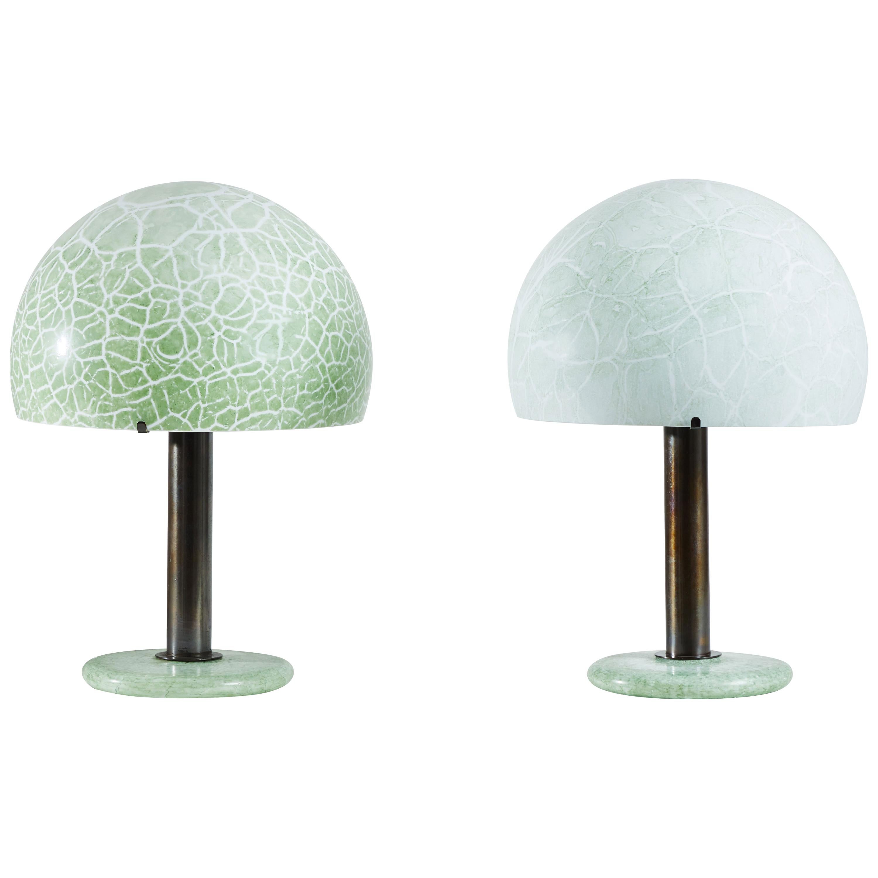 Two Model 832 Table Lamps by Venini