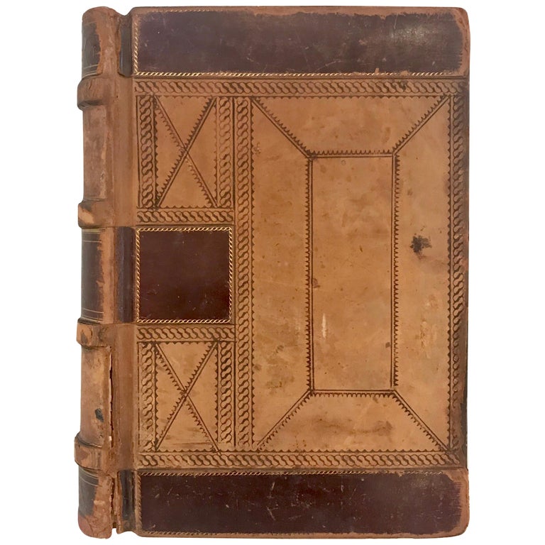 19th Century Leather Ledger Book For Sale at 1stDibs