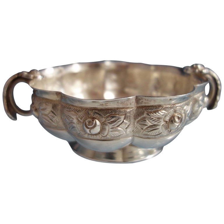 Aztec Rose by Sanborns Mexican Mexico Sterling Silver Soup Bowl For