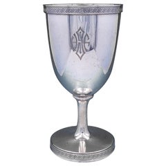 Vintage Etruscan by Gorham Sterling Silver Water Goblet #9838