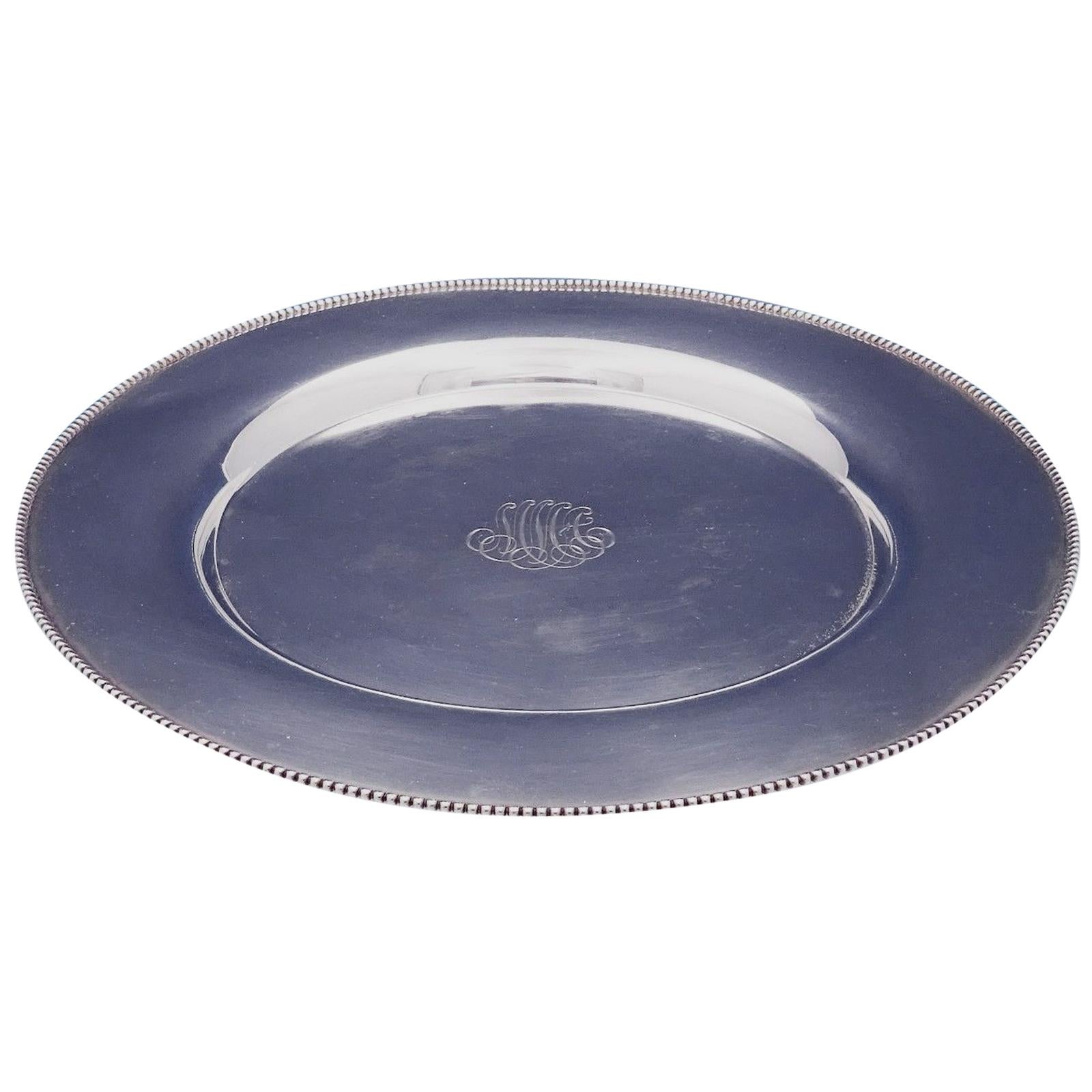 Wallace Sterling Silver Plate Round 500, 10.5 Ozt at 1stDibs