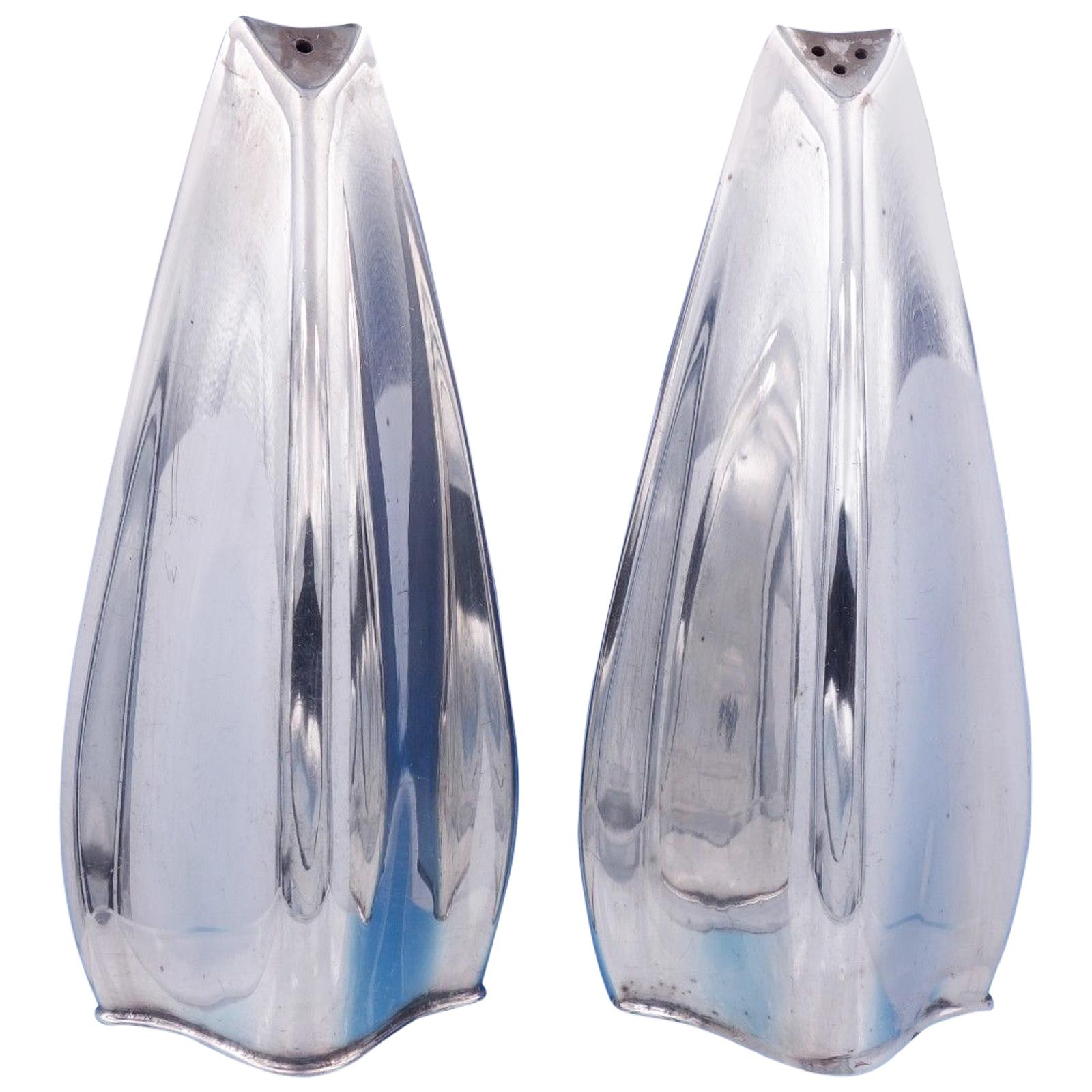E. Dragsted Danish Sterling Silver Salt and Pepper Shaker Set 2-Piece