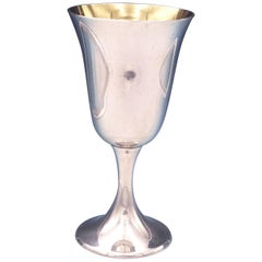 Gorham Sterling Silver Water Goblet with Gold Washed Interior #272