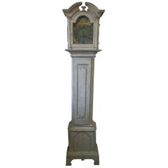 Antique Scandinavian Tall Case Clock from Bornholm, Early 19th Century