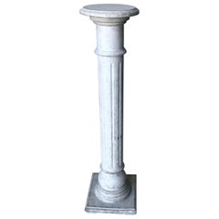 Antique Gustavian Style Wooden Column, Late 19th Century