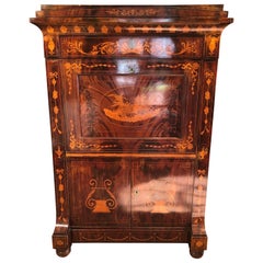 Used 19th Century Charles X Dutch Mahogany Secretaire, 1830s