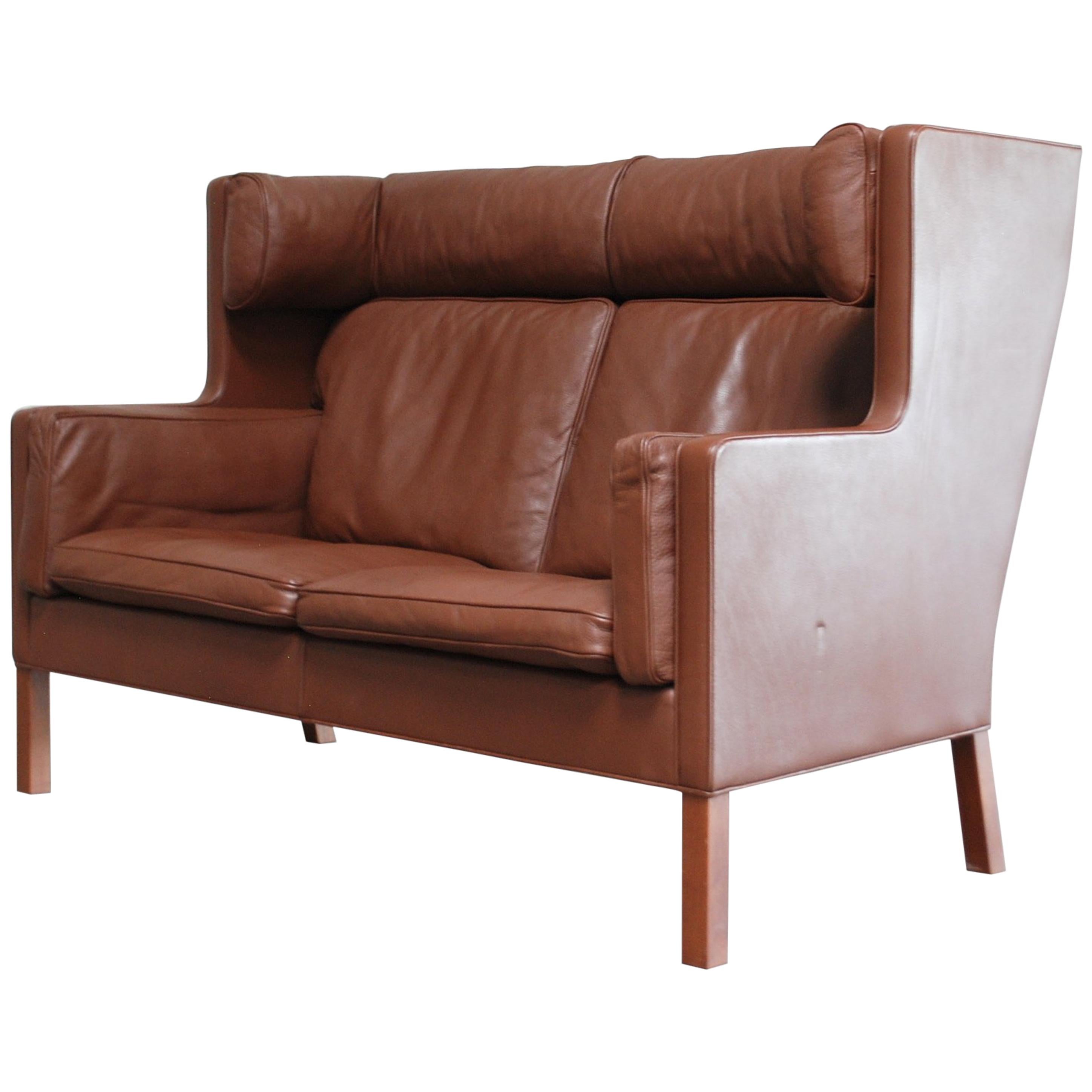 Børge Mogensen Leather Sofa Coupe 2192 for Fredericia