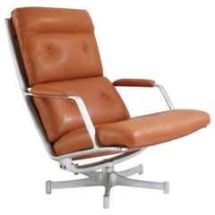 Kill International FK 85 Lounge Chair Cognac Natural by Kastholm & Fabricius