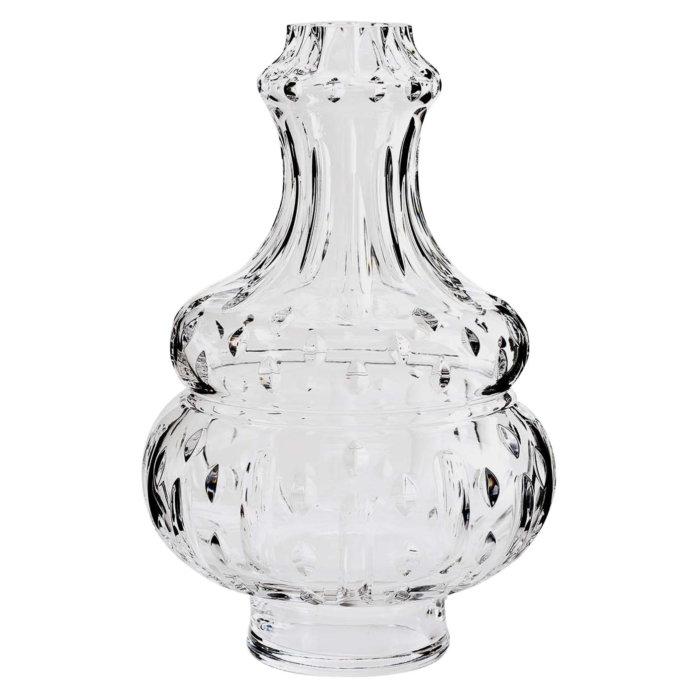Tondo Doni Boboda Passion Clear Vase by Mario Cioni For Sale