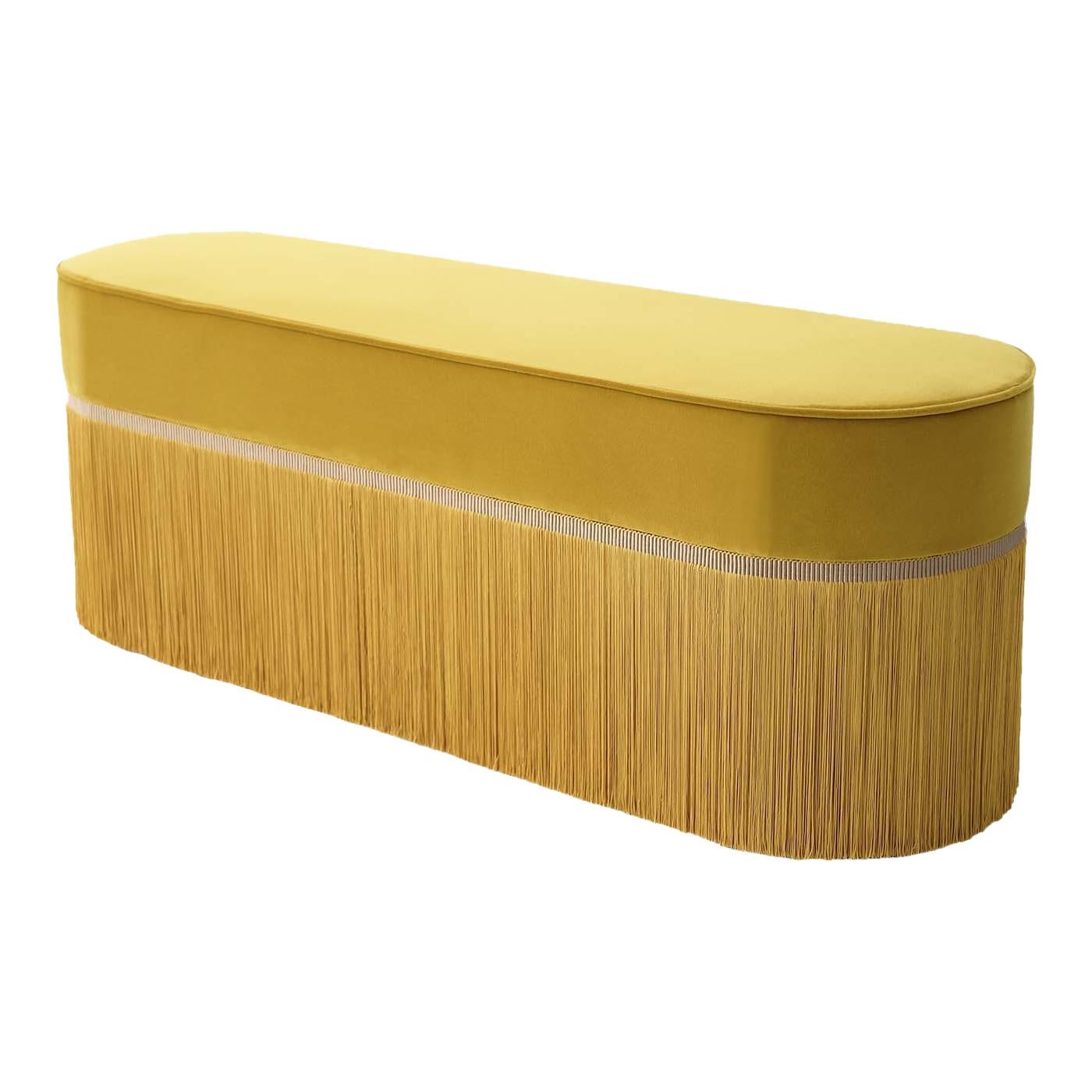 Couture Yellow Bench by Lorenza Bozzoli Design For Sale