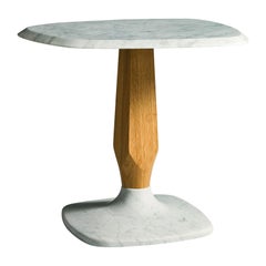 Bisel Rectangular Side Table with Durmast by Paolo Salvadè by MGM Marmi & Granit