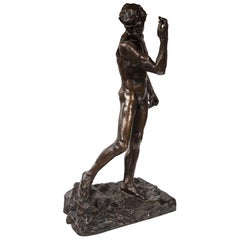 Museum Copy of a Rodin Sculpture of a Male