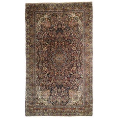 Tapis persan ancien Hamadan à motif de vase de taille palais avec style baroque de luxe