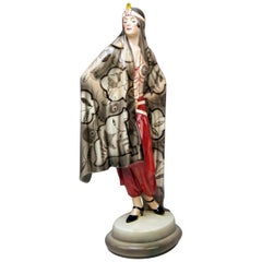 Goldscheider Vienna Lady Aida Odalisque Model 5281 Josef Lorenzl Made 1925-1930