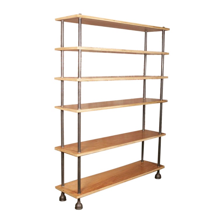 Cast Iron Storage Rack Vintage Industrial Shelving Display Unit Architectural For Sale at 1stDibs