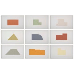 Complete Portfolio of Prints-Multiple Panel Painting 1973-1976 by Robert Mangold
