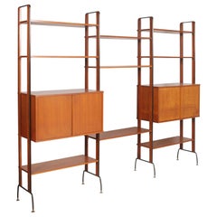 Retro Italian Midcentury "Permanente Mobili Di Cantu" Bookshelf Franco Albini Style