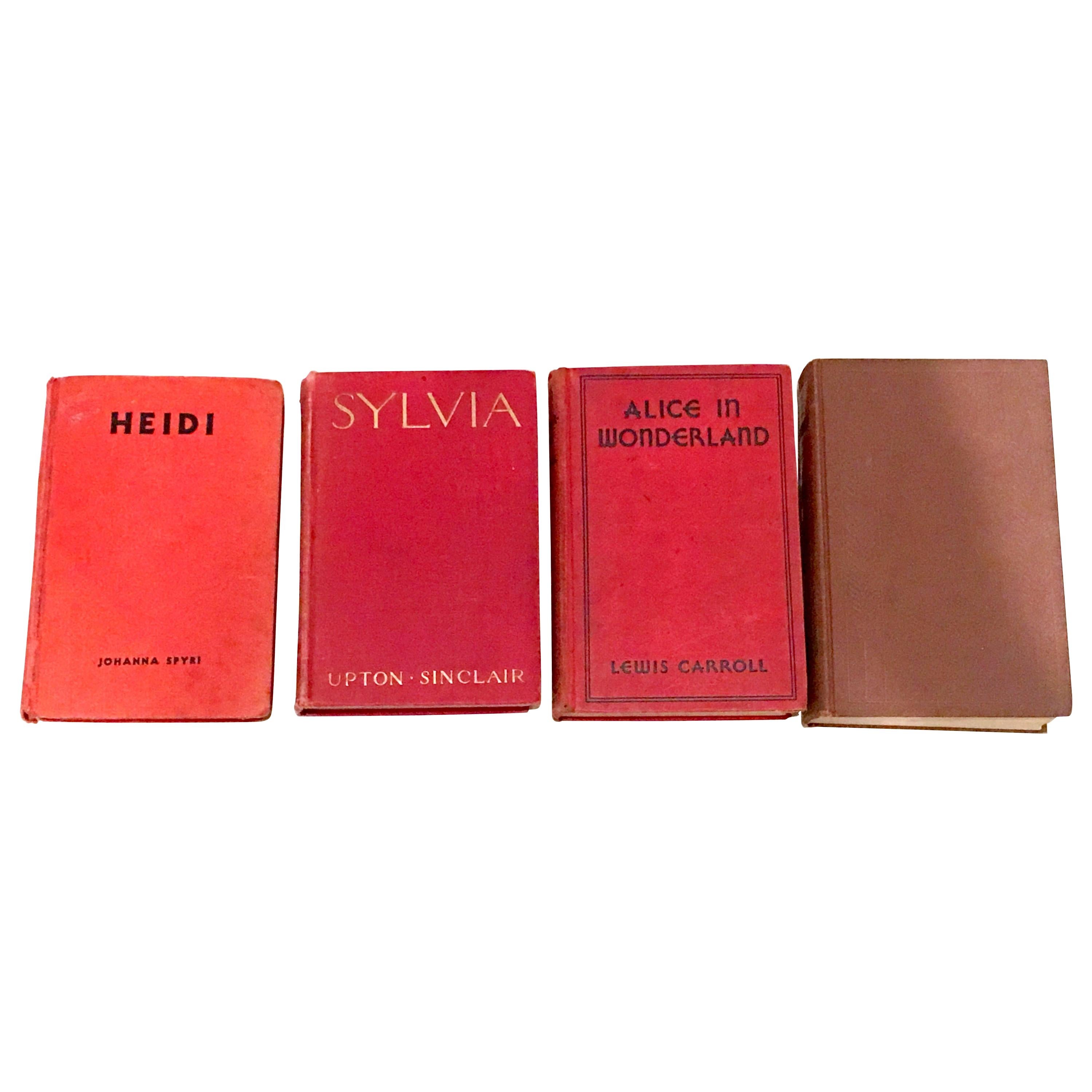 Mid-20th Century Set Of Four - 1st Edition Red Cloth Books For Sale