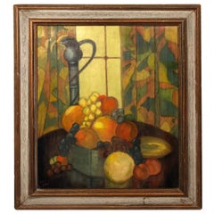 Mid-Century Modern Still Life on Board