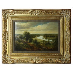 Antique Thames from Richmond Hill Attributed to Thomas Christopher Hofland 1777