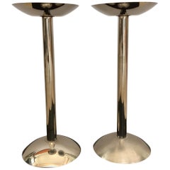 Standing Floor Metal Ashtrays in Knoll Tulip Style