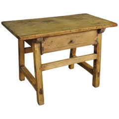 18th Century Catalan Primitive Side Table